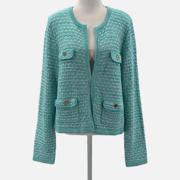 Lilly Pulitzer Kienna Cardigan Sweater - Size Large (measured) - Picture 3 of 10